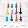 thumbnail image 4 of facefd 12 Color  for Crayons Gourd Shaped  for Crayons Washable Palm Grip  for Crayons Stackable Sticks Toys, 4 of 6