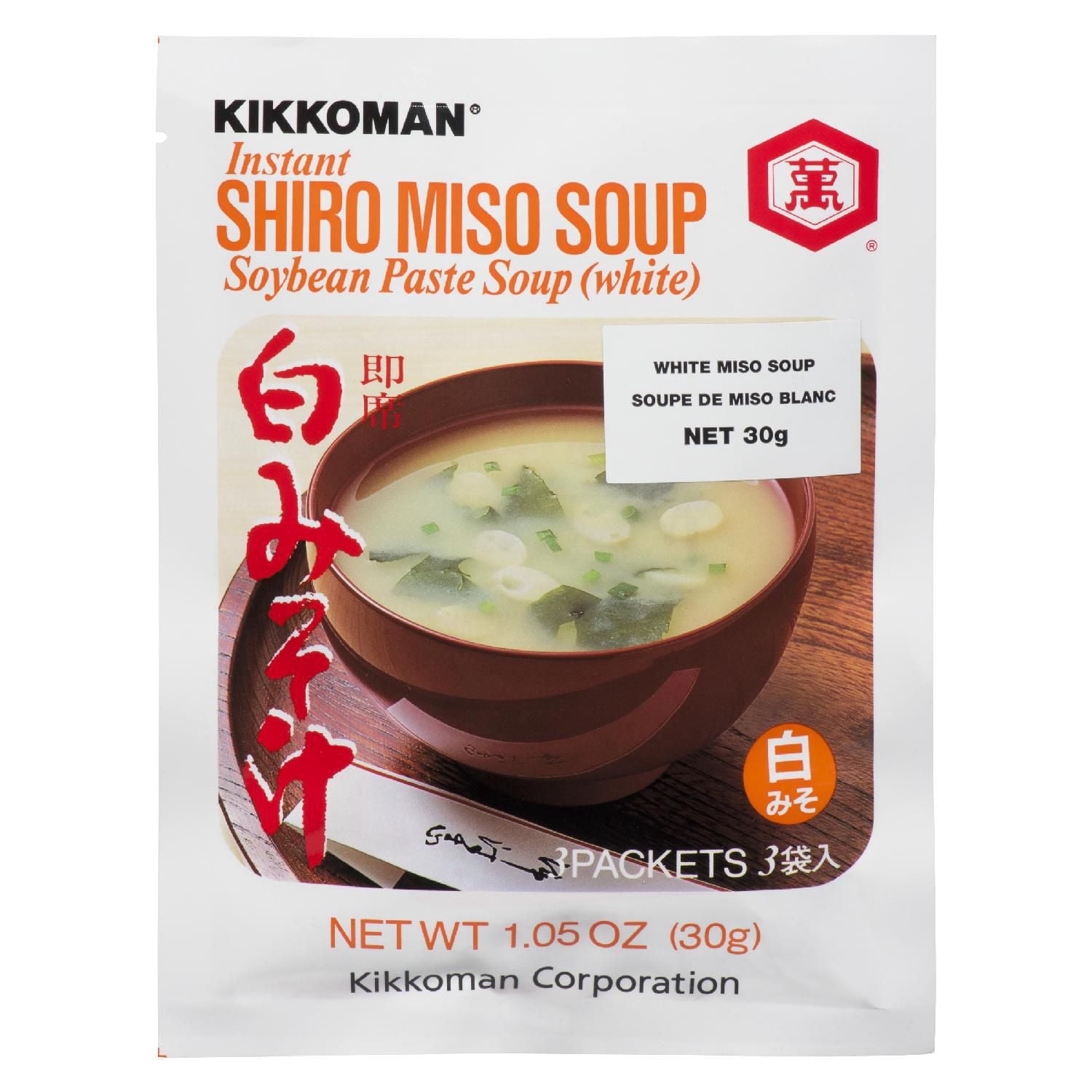Kikkoman instant shiro miso soybean white paste soup