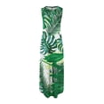 thumbnail image 5 of Lenago Robe Maxi Grande Taille pour Femmes Imprimée Sans Manches à Col Rond Longue Robe Robes d'Été de Plage en Liquidation, 5 of 5