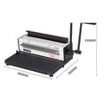 thumbnail image 3 of Manual Spiral Binding Machine Metal 34 Hole Punching Square 4X4mm Photo Album A4 Paper Binding Punching Machine TD-1500B34 ,Pinpoint Punching, 3 of 5