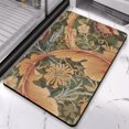 thumbnail image 5 of Distressed Green Floral Carpet 20x32 Inch - Modern Washable, Non-Slip Rug for Bedroom, Bathroom, Entryway and Laundry Room - Small Accent Area Rug, 5 of 5