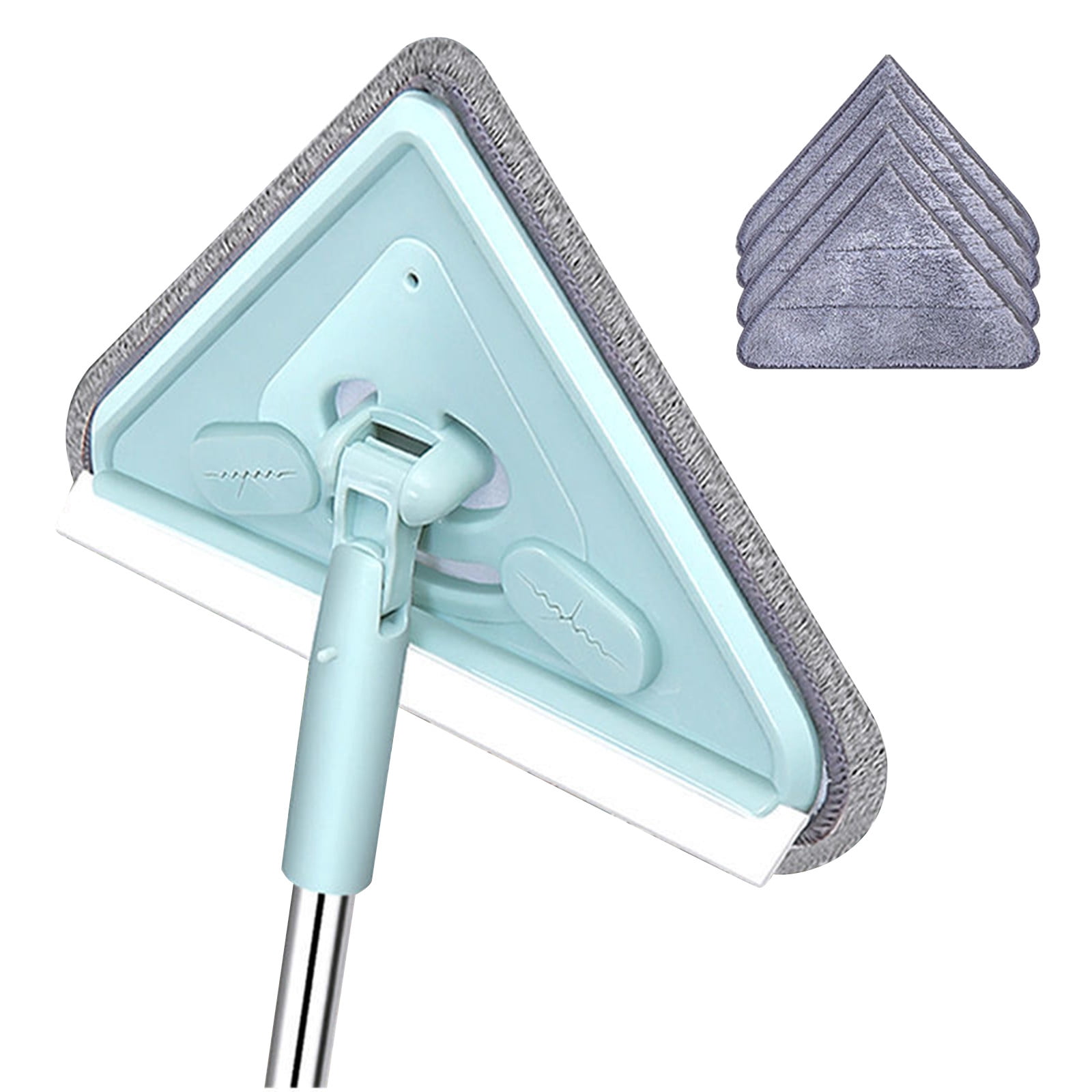 EGNMCR Mop Broom Broom and Dust Pan 25 Cm Mop Household Scraping Wall Ceiling Ceiling Glass Cleaning Mop, Multifunctional TriangleMop Multifunctional Mop