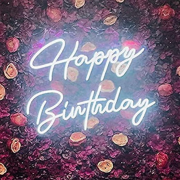 1pc LED neon sign happy birthday for party decor happy birthday Art decoration neon light for birthday party