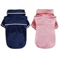 thumbnail image 4 of Grande Liquidation! Petits Pyjamas pour Chien Pyjamas en Coton Doux Vêtements pour Chat Chiot Robe de Chambre Bleu Marine 2TG, 4 of 6
