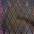 thumbnail image 1 of oneOone Georgette Viscose Brown Fabric Argyle Craft Projects Decor Fabric Printed By The Yard 42 Inch Wide, 1 of 4