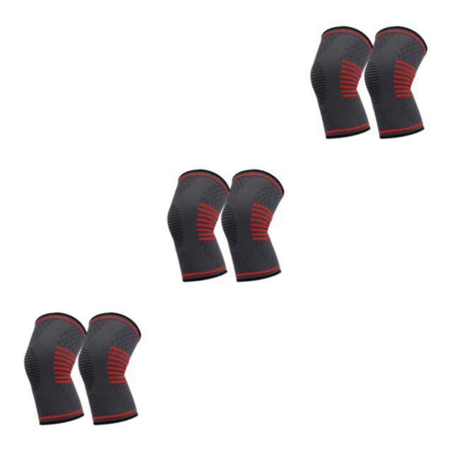 relayinert 2x Lightweight Knee Brace Support For Running Protection And Breathable Durable Knee Pad Comfortable red M 3Set