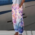 thumbnail image 2 of Women Pants Bell Bottoms Multi Colored Slim Trousers Ladies Work Leggings, 2 of 4