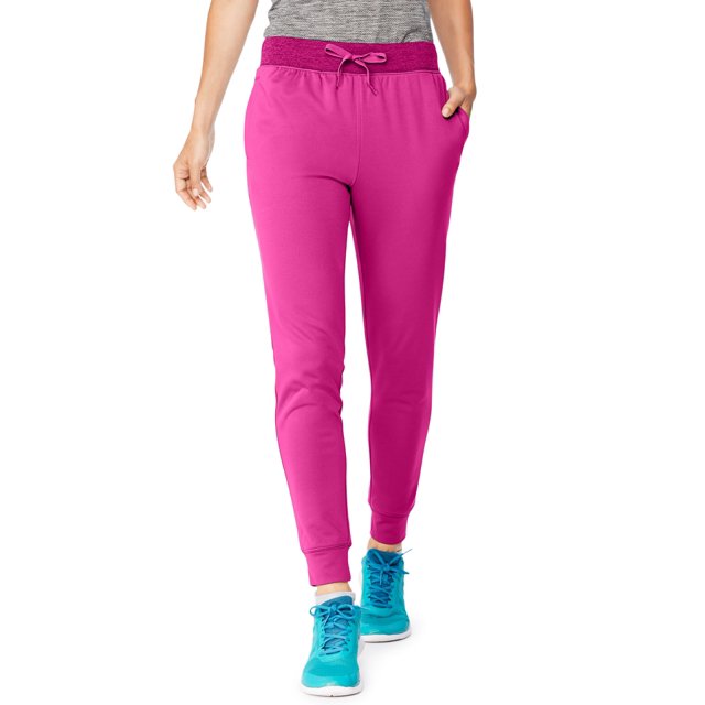 Hanes Womens Sport Performance Fleece Jogger Pants With Pockets, XL