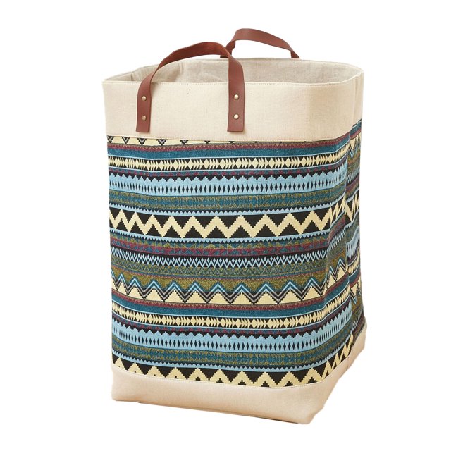 Panier à Linge, Cadeau de Rangement Large Application Sac de Courses Décoration Maison pour Chambre