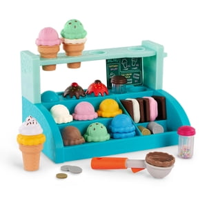 Battat Sweet Sprinkles Ensemble en plastique crème glacée avec 40+ Des pièces multicolores, des jouets pour enfants et pour enfants