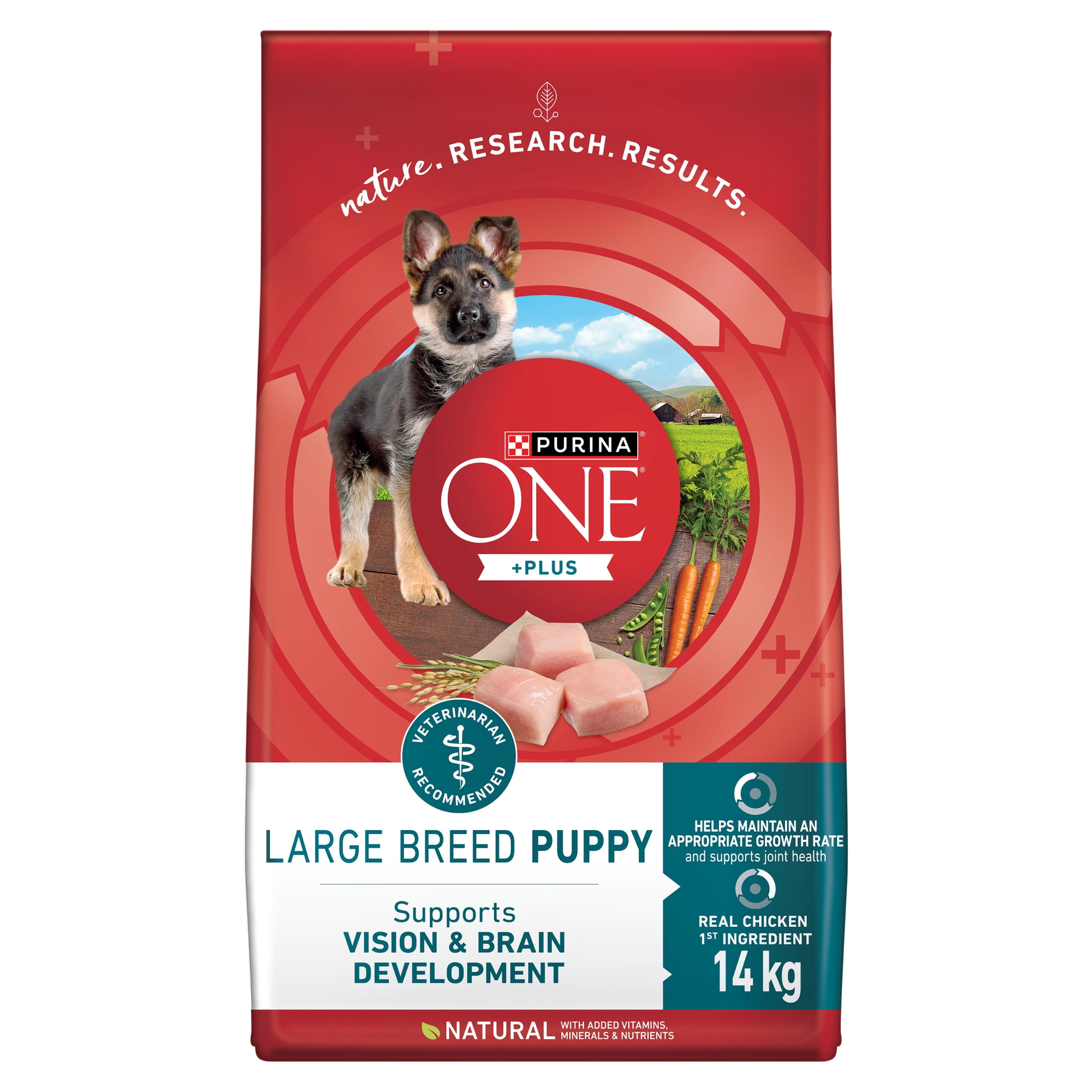 Purina ONE SmartBlend Formule pour Chiot de Grande Race au Poulet, Nourriture Sèche pour Chiens 14 kg