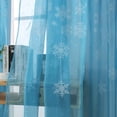 thumbnail image 3 of Christmas Decorations Curtain 1PCS Christmas Snowflake Curtain Tulle Window Treatment Voile Drape Valance Polyester curtains, 3 of 7