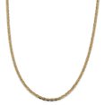 thumbnail image 1 of 14k 20 Inch 3.8mm Tri Color Gold Valentino Chain Necklace Pendant Charm Fancy, 1 of 9