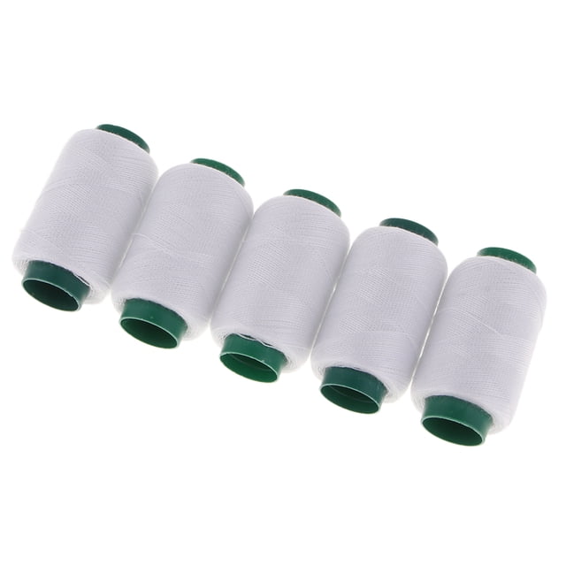 Fils à Coudre en Polyester pour & Machine à Coudre 200 Mètres Blanc