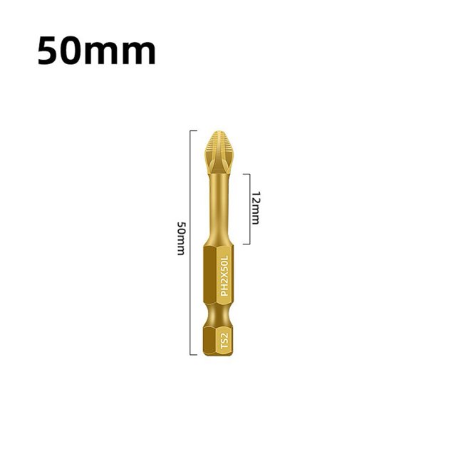 1 Pcs Embouts de Tournevis Magnétiques 50mm Tête de Lot à Haute Dureté