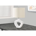 thumbnail image 1 of Monarch Specialties Lighting, 25"h, Table Lamp, Cream Resin, Ivory / Cream Shade, Modern, 1 of 6