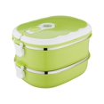 thumbnail image 4 of Stainless Steel Storage Containers with Lids 2-Layer 1800Ml Rectangular Food Lunch Box Stainless Steel Lunch Box Lunch Box Food Storage Box Childrens Lunch Box Hot Food, 4 of 8