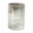 thumbnail image 2 of Tasse en Verre à Double Couche avec Rayures Verticales, Tasse à Boisson pour Thé Café Lait Isolée en Borosilicate Élevé, Résistante à la Chaleur pour Boissons Chaudes et Froides, Prise Ergonomique, 7.5x7.5x8cm/8x8x12cm, Transparente, 2 of 6