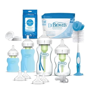 Dr. Brown's Natural Flow Anti-Colic Options+ Wide-Neck Glass Bottle Starter Set