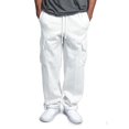 thumbnail image 1 of jsaierl Men's Drawstring Elastic Waist Solid Color Pocket Trousers Loose Sweatpants Casual Multi Pockets Lace-up Trousers, 1 of 6