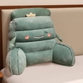 thumbnail image 5 of Bed Backrest Pillow For Sitting Up In Bed Reading Pillow With Arms Lumbar Support Cushion For Sofa Chair Floor & Student Dorm, 5 of 5