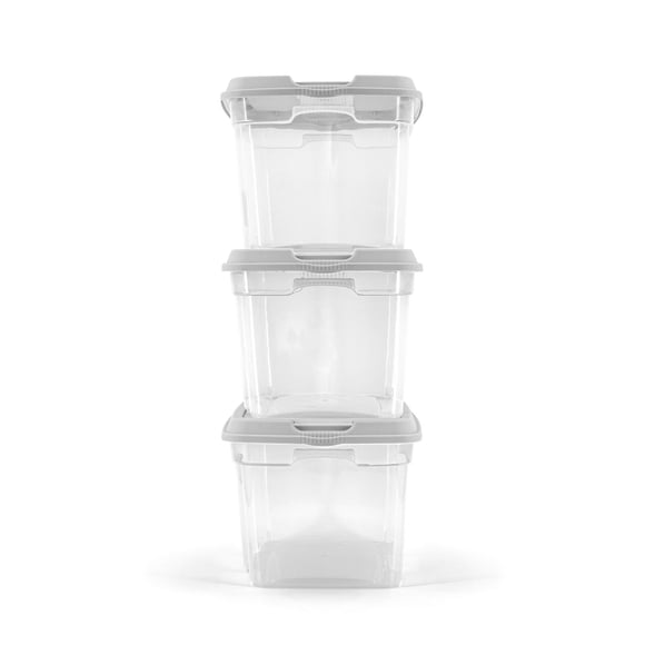 17L CLEAR TOTE 3PK