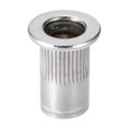 thumbnail image 4 of Uxcell Aluminium Alloy Knurled Flat Head Threaded Insert Nut #10-32 25 Pcs, 4 of 6
