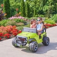 thumbnail image 3 of VOLTZ TOYS 2 Seater Ride On Car, 12V Electric Car for Kids, Electrical Jeep with 2 Seats, Full LED Lights, Parental Remote Control, MP3 Player (Green), 3 of 8