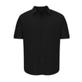 thumbnail image 4 of Men's Muscle Fit Dress Shirts Wrinkle-Free Short Sleeve Casual Button Down Shirt, 4 of 8