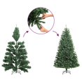 thumbnail image 4 of vidaXL Slim Artificial Half Christmas Tree with Stand Green 210 cm, 4 of 4