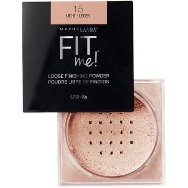 Maybelline New York Fit me Loose Finishing Face Powder, Mineral-based formula, Help control Shine and Smooth Skin, Perfect Finishing Touch to your Makeup Base, Light, 15, 20 g