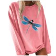 thumbnail image 1 of Chandail Mode Femme Couleur Unie Imprimé Papillon Manches Longues, 1 of 3