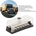 thumbnail image 4 of Bloc de Distribution d'Énergie 12 Bornes, Base de Flamme 12pc M4 Borniers à Vis 100A avec 2 Vis pour Camions RVs Bateaux, 4 of 8