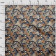thumbnail image 3 of oneOone Polyester Spandex Navy Blue Fabric Tropical Craft Projects Decor Fabric Printed By The Yard 56 Inch Wide, 3 of 4