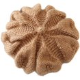 thumbnail image 1 of LinYooLi Women Floral Trendy Beret Elegant Knit Soft Warm Hat Cap for Fall Winter, 1 of 4