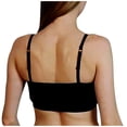 thumbnail image 3 of Xfvqtps Womens Bras Wireless Solid Color Adjustable Spaghetti Strap Elastic Pullover Comfortable Breathable Daily Bras Black, 3 of 5