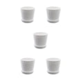 thumbnail image 3 of kurtrusly Modern Decorative Flower Pots Easy To Maintain Various Colors And Sizes white L pot+L tray 5Set, 3 of 6