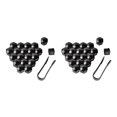 thumbnail image 2 of Maytalsory 20 Pieces Car Wheel Nut Caps Auto Hub Screw Cover Replacement Dust-proof Black 19mm 2Set, 2 of 6