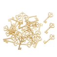thumbnail image 4 of Key Charms Keys Bulk Metal Key Pendants Vintage Style Key Set Charms for Jewelry Gold 100pcs, 4 of 9