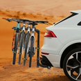 thumbnail image 3 of Yiwa 4 Bike Hitch Rack, Heavy-Duty Foldable Steel Bicycle Rack with Hitch and Anti-Rattle Straps, 2" Receiver Compatible, Easy to Assemble & Use, Bike Rack for SUV, Car, Truck, 3 of 4