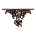 thumbnail image 1 of DOLITY Wall Mounted Floating Shelves Ornate Shelves for Bathroom Entryway Kitchen Decor Brown, 1 of 9