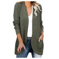thumbnail image 5 of XZNGL Womens Long-Sleeved Cardigan Sweater Coat with Pockets, 5 of 5