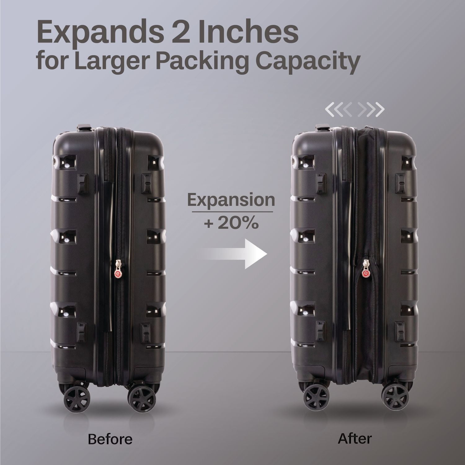 JetStream® Valise Rigide Cabine : Bagage à Main de 20 po Extensible Avec Roues Pivotantes