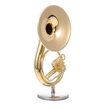 Modèles d'Instruments de Musique Délicats 1 Ensemble Mini Instrument Tuba pour Collectionneurs Adultes