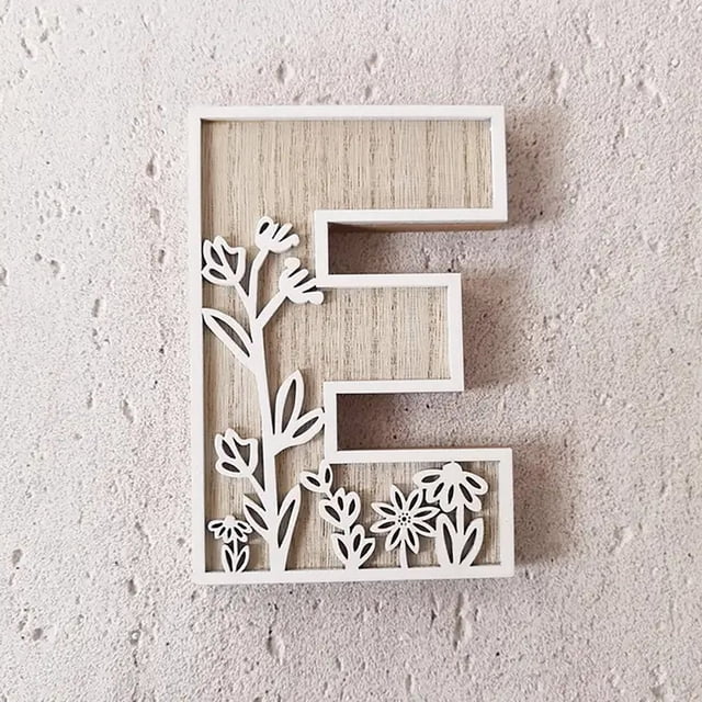5 Inch Wooden Letters for Wall Decoration – for 's Room Craft Projects Name Signs Weddings and Home