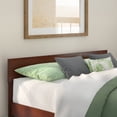 thumbnail image 1 of AFI Boston Solid Wood Queen Size Modern Panel Headboard in Walnut, 1 of 5