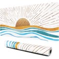 thumbnail image 1 of Large Gaming Mouse Pad, Non-Slip Rubber Base Water-Resistant Mousepad Desk Mat for Computer Keyboard, 35.4" x 15.75" Extended Desk Pad with Stitched Edges for Office Gaming, Golden Sun & Sea, 1 of 5