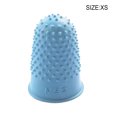 thumbnail image 3 of Fingertips Covers Anti-fingerprint Protector Heat Resistant Anti-skid Pages Turning Set Gloves Elastic Sleeve Reading Money Counting Blue XS, 3 of 9