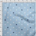 thumbnail image 4 of oneOone Polyester Lycra Baby Blue Fabric Floral & Craft Projects Decor Fabric Printed By The Yard 56 Inch Wide, 4 of 5