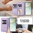 thumbnail image 4 of Book Style Wallet Cover for ASUS Zenfone 11 Ultra, Soft PU Leather, Orange, 4 of 6